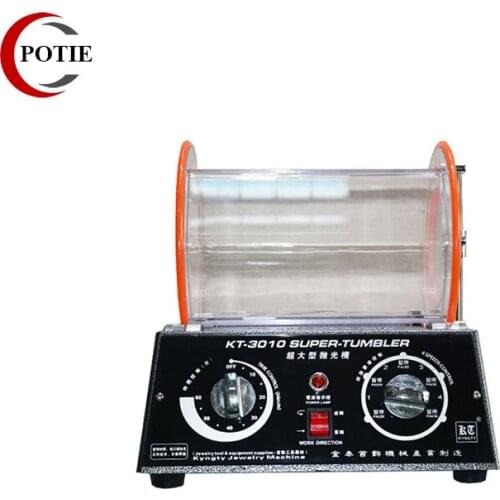 220V Capacity 12KG Big Tumbling Drum Polishing Machine, Jewelry Rotary Tumbler Polisher