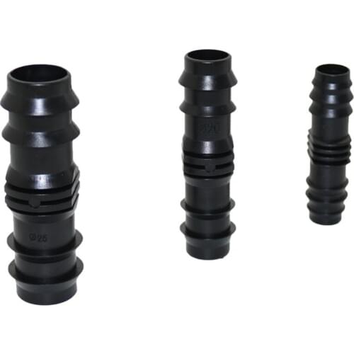 Barb Straight connector for DN16, DN20, DN25 Hose Greenhouse Garden irrigation system Pipe Fittings Tube adapter 20 Pcs