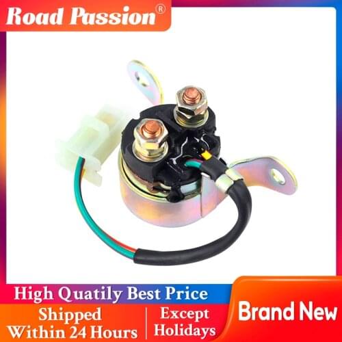 Road Passion Motorcycle Starter Relay Solenoid for SUZUKI VS800GLV DR125 DR200 GR650 GS700 GS750 GV1200 VS750 GS1100 GV1400