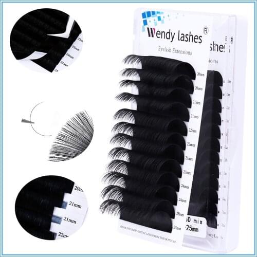 20-25mm Classic Eyelash Extension Faux Mink Lashes for Professionals Long Individual Eyelashes Makeup Supplies Wendy lashes