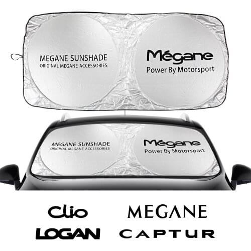 Car Windshield Sunshades Accessories for Renault Captur Clio Espace Fluence Kadjar Kangoo Koleos Kwid Laguna Latitude Master