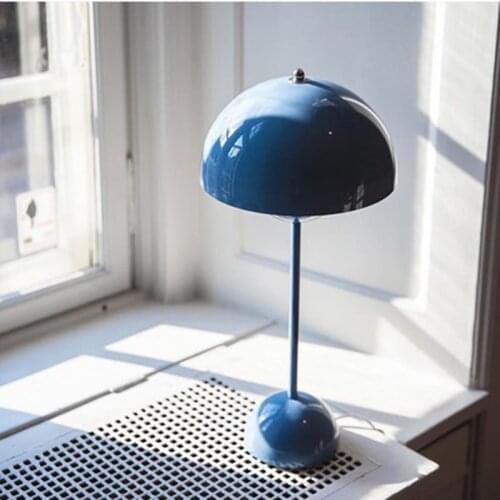 Modern Semicircle Decorative LED Bedroom Table Lamp Flower Pot Paint E27 Reading Table Lamp for Home Decoration Lighting