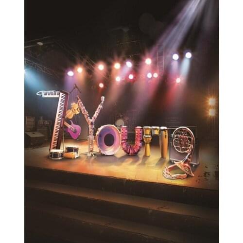 Musical Equipments Photography Backdrops Photo Props Studio Background 5x7ft