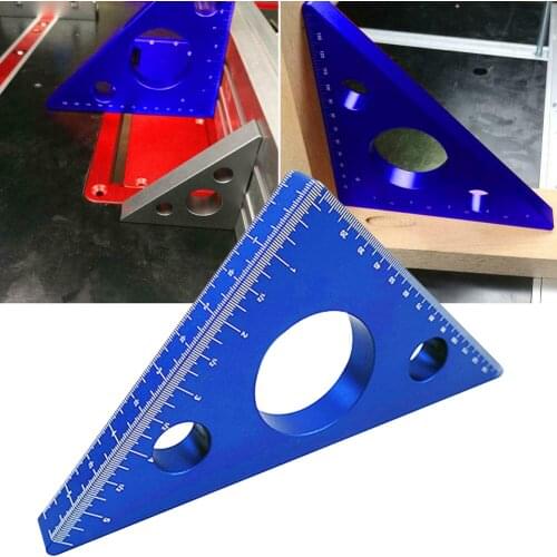 Angle Protractor Aluminum Alloy Speed Triangle Ruler Measuring Ruler Miter For DIY Framing Building Carpenter Measuring Tools