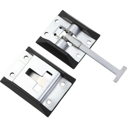 WINOMO 1 Pair RV Trailer Door Holder Stainless Steel T-Style Catch Entry Door Catch for Camper