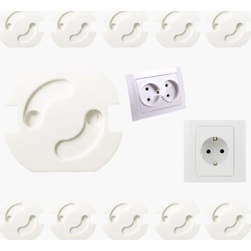 10 Pcs/Lot Round Electrical Outlet Cover Children Safety Plug Protector Kids Protection Socket Caps Anti Electric Shock Sockets