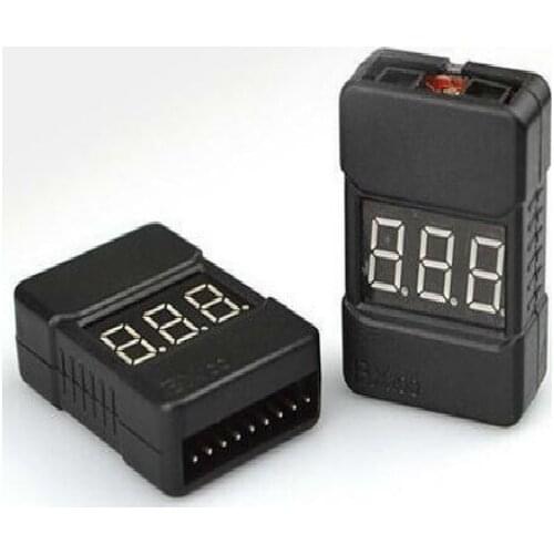 1pcs HotRc BX100 1-8S Lipo Battery Voltage Tester/ Low Voltage Buzzer Alarm/ Battery Voltage Checker with Dual Speakers