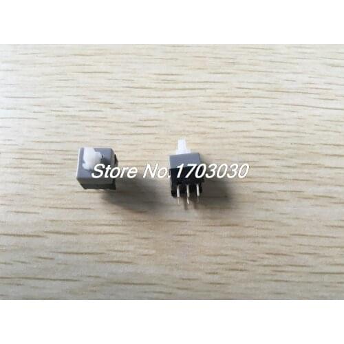 30Pcs 6 Pin 8.5mmx8.5mm Self-locking DPDT Mini Computer Reset Push Button Switch