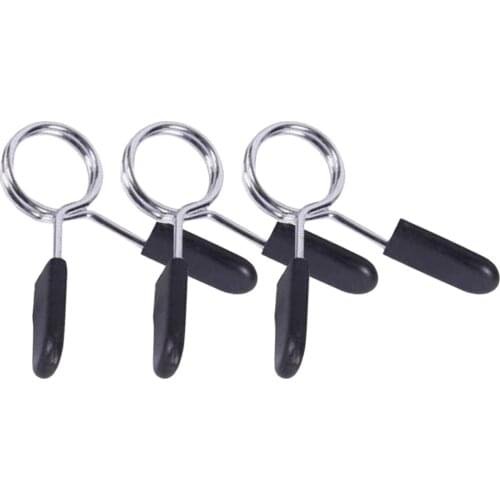 5Pcs 27mm Dumbbell Barbell Clamps Spring Clip Collars for Powerlifting Cross Fit Weightlifting Gym