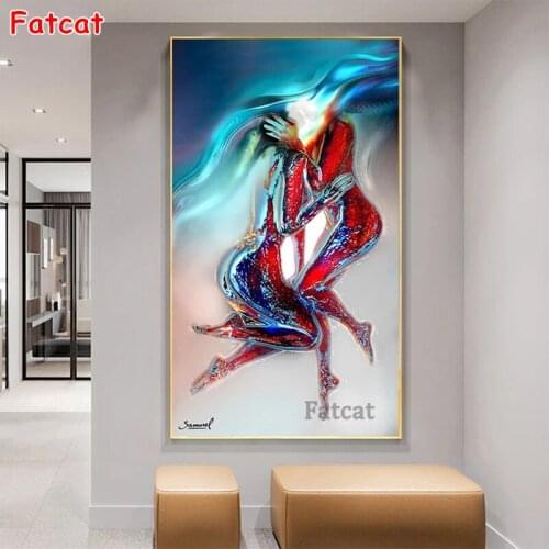 Abstract Sexy Body Couples 5D DIY Diamond Embroidery diamond painting Full Square Round mosaic Cross Stitch home decor PP1911