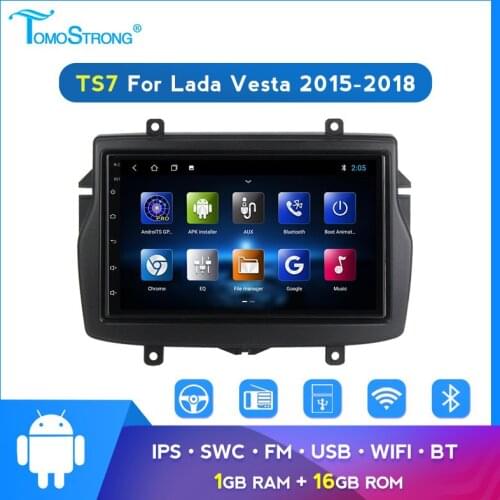 Quad core 7" autoradio gps navigation For LADA VESTA Cross Sport 16gb rom Android 8.1 2 din car radio audio player bt wifi