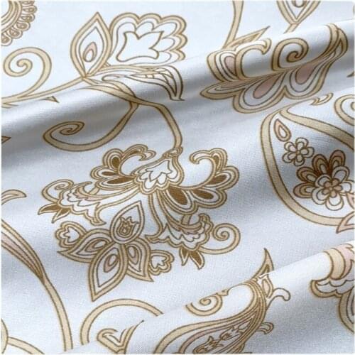 Width 59" Printed Glossy Simple Acetate Chiffon Fabric By The Half Yard For Dress Cheongsam Shirt Material