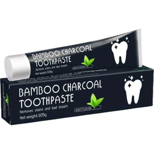 Black Toothpaste Fresh Breath Activated Charcoal Whiten Stains Bamboo Remove Teeth Charcoal Oral Oral Hygiene Toothpaste Ca C8T0