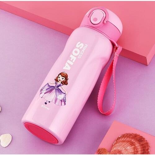 Disney Childrens Thermos Cup Student Steel Portable Direct Drinking Water Bottle Leakproof Water Bottle