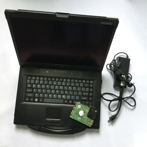 For Panasonic CF-52 Second hand CF52 CF 52 Military Toughbook Diagnosis Laptop 80gb HDD for MB STAR C3/C4/C5 and ICOM A2/A3 OBD2