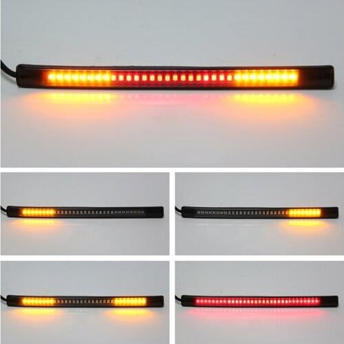Low Power Consumption LED Motorcycle Light License Plate Light Energy-Saving Flexible Motorcycle Light Strip Tail Brake Lights
