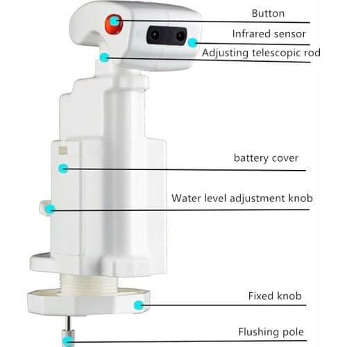 Toilet automatic sensor Smart stool flush valve,Infrared sensor toilet flusher,Intelligent automatic sensor flusher,J18246