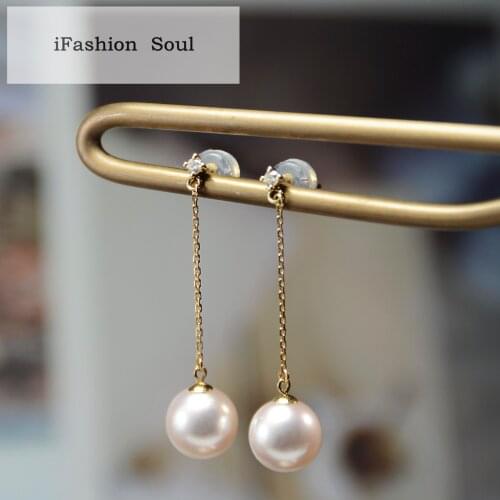iFashion Soul Pearl Women's Gold Earrings