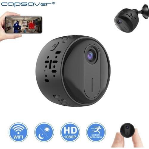 Capsaver IP Camera Wireless Mini WiFi Camera HD Night Vision Motion Detection Camcorder Support TF USB for Home Room Portable