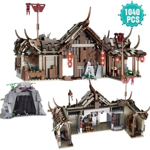 Creator Expert Ideas Building Blocks World Martial Arts Mass Grave Assembly Education Toys Birthday Holiday Gifts for Children