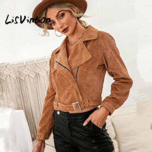 Женские короткие куртки LisVintion China At AliExpress