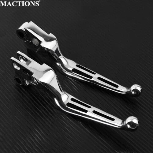 Motorbike Chrome Brake Clutch Levers For Harley 1996-2003 XL,1996-2007 Dyna and Touring,1996-2007 and 2011-2014 Softail
