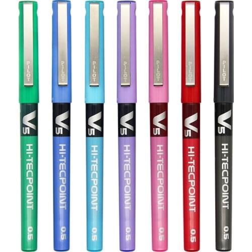 Pilot HI-TECPOINT V5 Gel Pens 0.5mm Smooth Writing Needle Pen Japanese Stationery Water-base Pen School Office Supplies