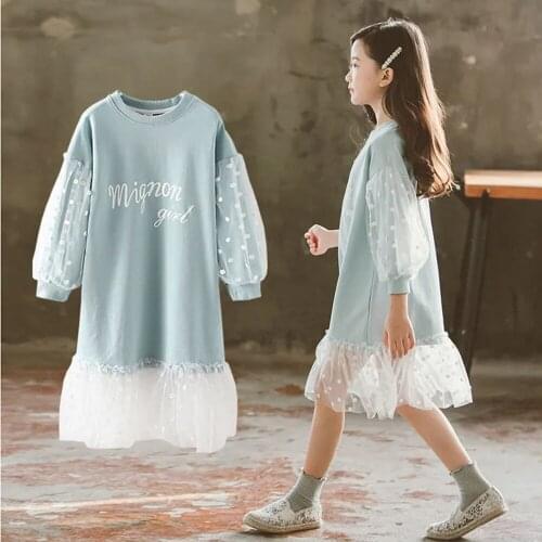 Girls Party Dresses Princess Dresses Letter Printing Kids Girls Dresses Sweet Lace Tulle Hooded Dress for Children Clothing 2021