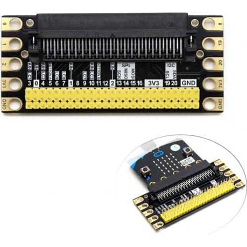 Edge Breakout I/O Expansion Extension Board for BBC micro:bit microbit,for Python Graphical Programming DIY Learner FZ3323