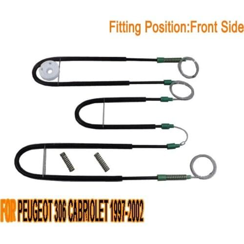 FOR PEUGEOT 306 CABRIOLET CONVERTIBLE 1997 - 2002 WINDOW REGULATOR REPAIR KIT FRONT LEFT or RIGHT