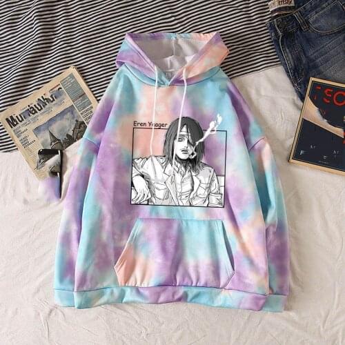 Attack On Titan Hoodies Loose Pullover Polyester Japanese Anime Spring and Autumn Unisex