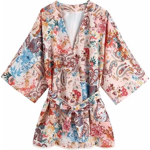 Nice Oversize Women V Neck Bow Lace Jacket New Spring-autumn Vogue Ladies Chinese Style Vintage Coat Patchwork Printing Coat