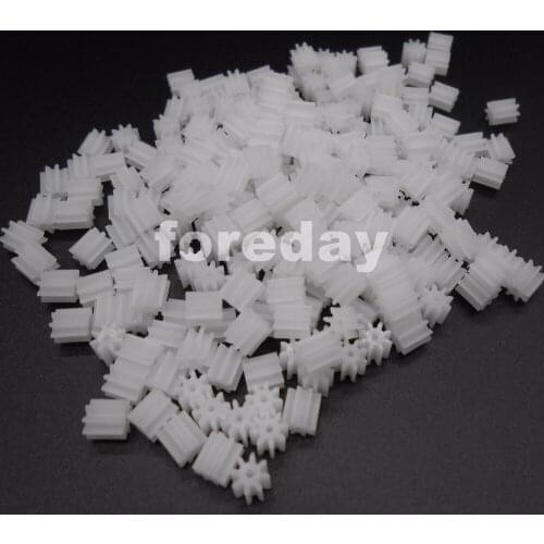 1000PC Plastic Spur Gear 0.5 Modulus T=8 Aperture 2mm DIY Model Accessories teeth NEW *FD265X100