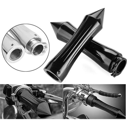 2Pieces Motorcycle Bullet Shape 1' 25mm Hand Grips Motorcycle Accessory Replacements Parts