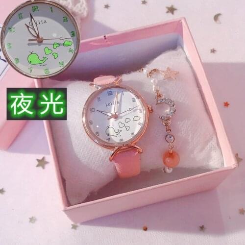 2021 Kids Children Watch Luminous Fish Multi-color Quartz Watches Clocks For Girls WristWatch Watches Colorful Girl Gift Clock