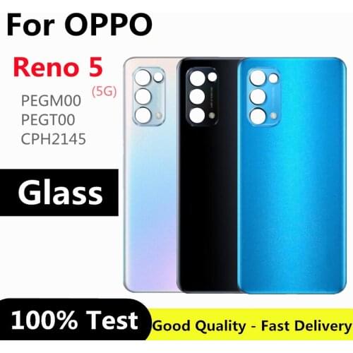 6.43" For Oppo Reno 5 Back Battery Cover Door Housing case Rear Glass Case for OPPO Reno 5 Battery Cover