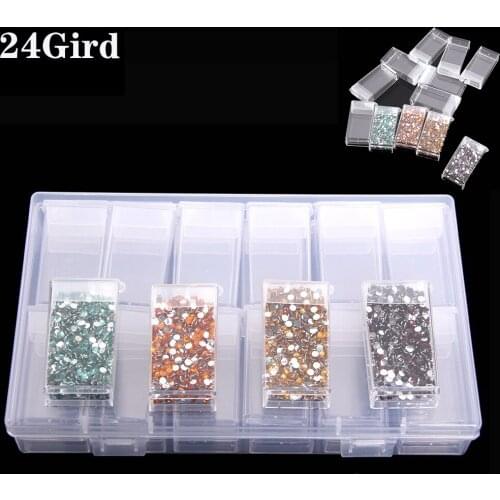 8/24//30/32/40/48/56 Grids 5D Diamond Painting Storage Box Containers DP Tools Accessories Jewelry Beads Organizer Case