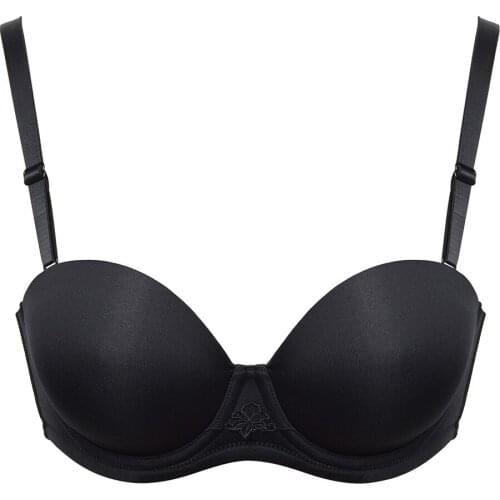 Ladies Secret Sexy Bra Women Plus size 32 34 36 38 40 42 44 B C D DD E F G H Multiway Anti-slip Bra with Straps Strapless Halter