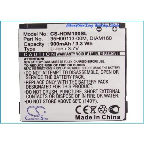 Cameron Sino 900mAh Battery DIAM100, DIAM160 for HTC/DOPOD Diamond 100, Diamond 140,P3100,P3700,P3701,P3702, Touch Diamond, S900