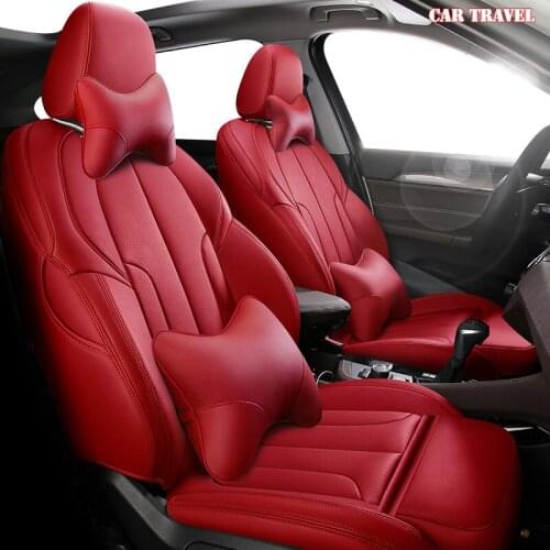 CARTRAVEL Custom Leather car seat cover For KIA Niro KX1 Cadenza SHUMA CARENS Carnival VQ Borrego Opirus Sorento car seats