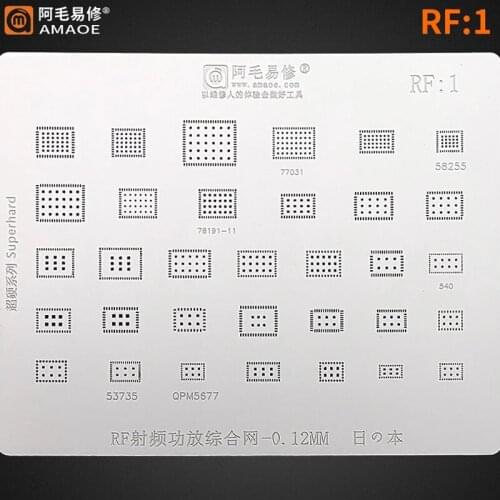 AMAOE Chip BGA Reballing Stencil For cell phone Amplifier RF ic chips HI6D05 78191-11