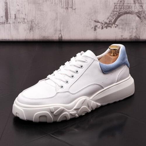Designer Mens White Casual Comfort Shoes Fashion Forward Younger Street Leisure Zapatos Platform Flats Daily Footwear ERRFC