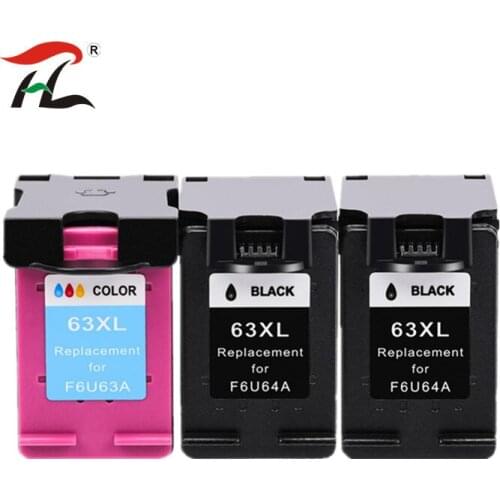 For HP 63 63XL Remanufactured Ink Cartridge for HP63 for hp printer Deskjet 1110 1112 2130 2131 2132 2133 2134 3630