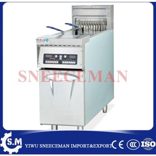28L Electric Vertical single cylinder double screen electric fryer maker commercial stainless steel deep fryer machine