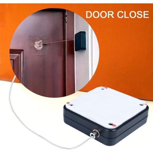Automatic Sensor Door Closer Punch-Free Safe Shut-Off Door Device Automatically Anti-Theft Close Door Organizer 800g Pull Force