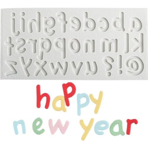 Sugarcraft Letters Silicone Mold Cupcake Fondant Mold Cake Decorating Tools Candy Chocolate Gumpaste Molds Kitchen Baking Mould