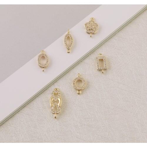 HAOSAW Choose 4Pcs/Lot Hand Made/Classical Geometric Designs/Earring Charms/Bracelet Connections/Earring Findings