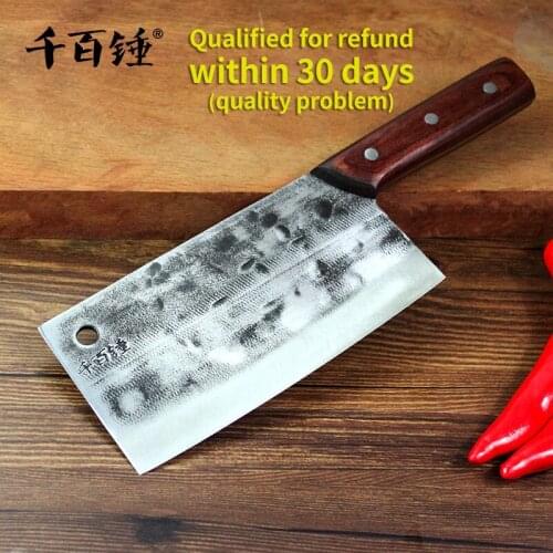 Chinese handmade forged kitchen knife stainless steel chef slicing knife cleaver vegetable fruit meat kitchen knives cocina