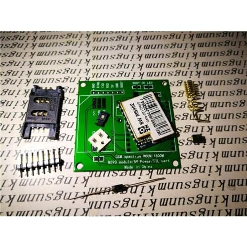 M590E GSM GPRS Frequency Module Board SMS Message Diy kits M590 Standard AT Instruction Set CPU MCU For TTL Test 5V 1A