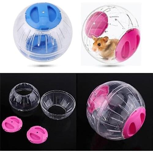 1pcs Breathable Clear Ball Without Bracket Hamster Pets Product Small Running Ball 2Colors Plastic Fit For Small Pets Toy